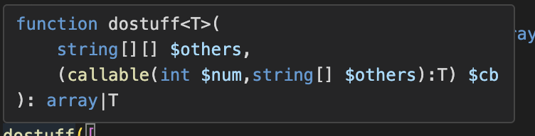 callable variadic types are incorrect - PHP Tools Community Forum ...