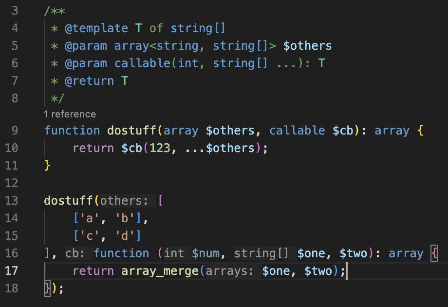 callable variadic types are incorrect - PHP Tools Community Forum ...