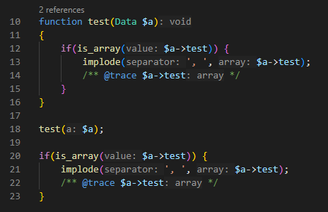 is_array check and typing - PHP Tools Community Forum | DEVSENSE
